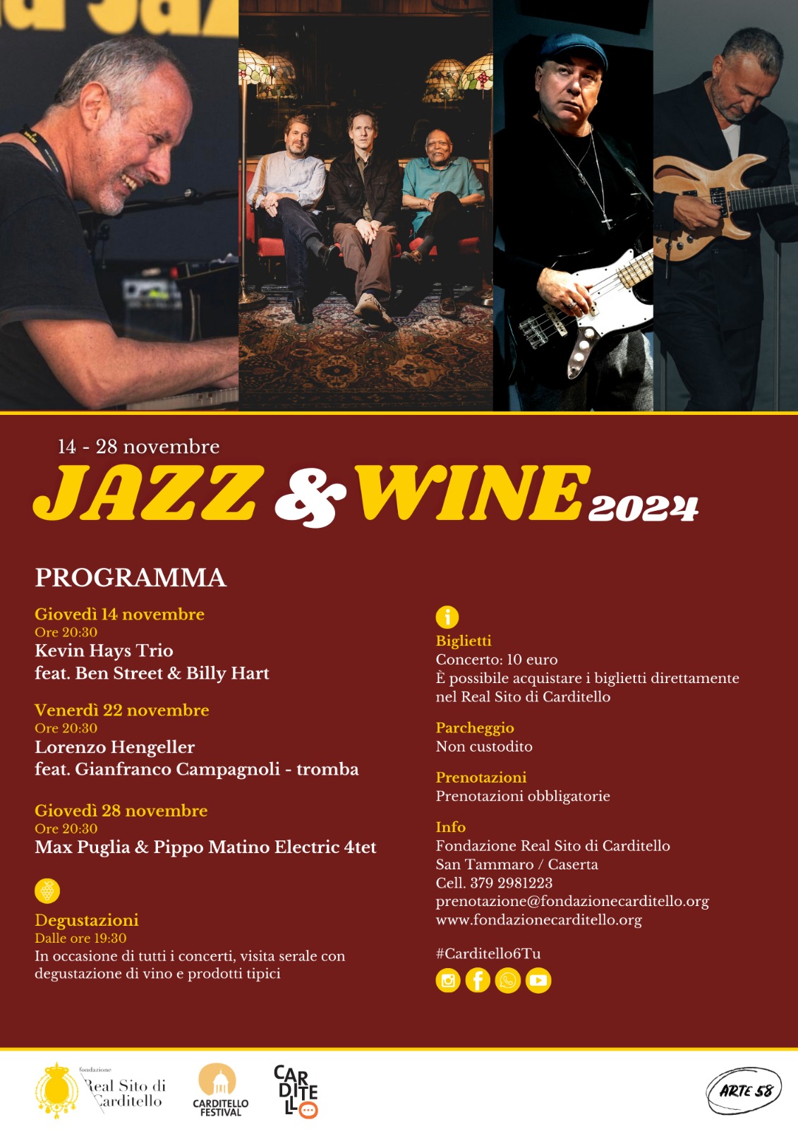 San Tammaro: Lorenzo Hengeller per il Jazz & Wine 2024